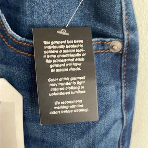 Blue Flare Wide Leg Jeans with Classic Indigo Wash re - Picture 3 of 11